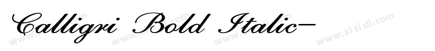 Calligri Bold Italic字体转换 Calligri Bold Italic字体转换
